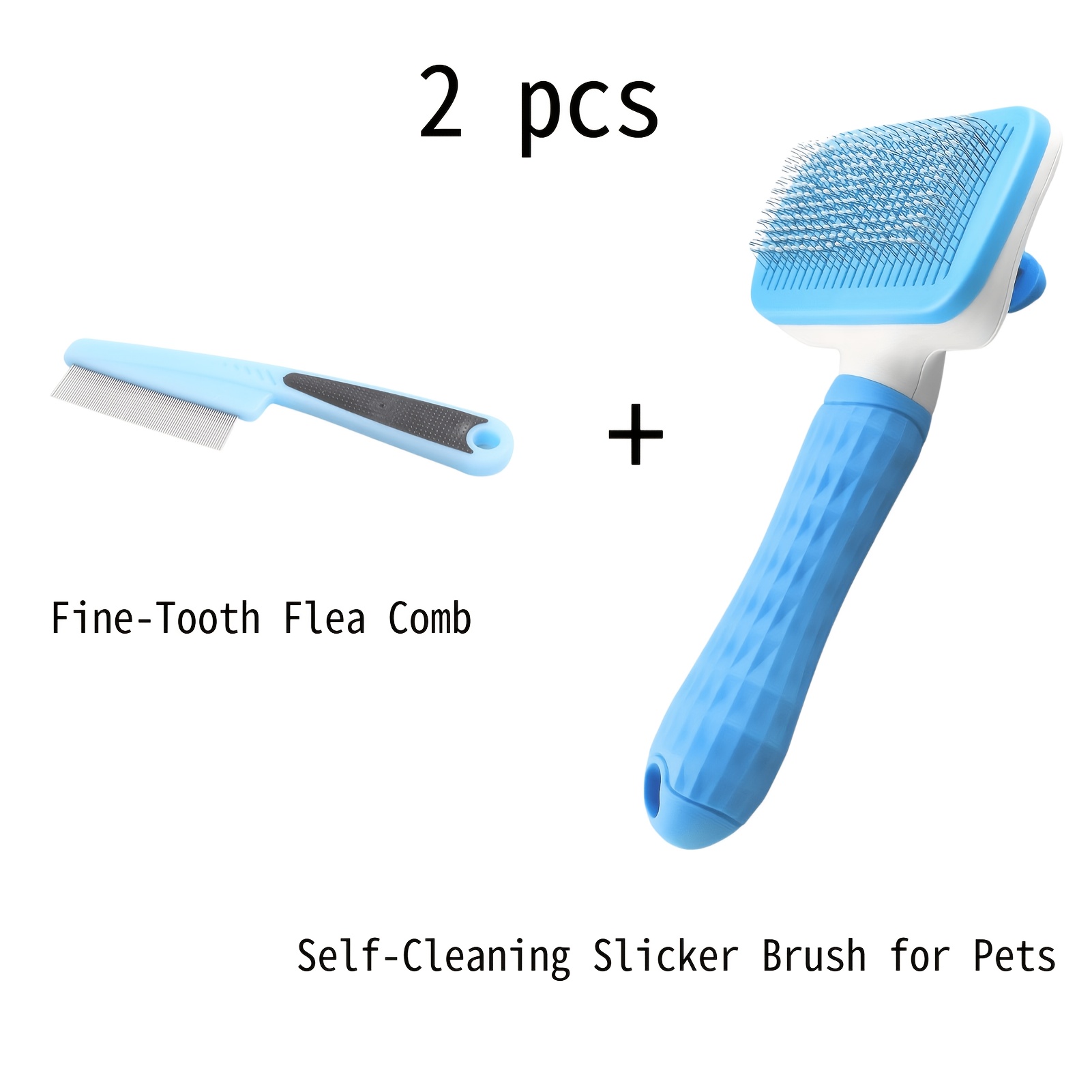 Comb Fine Tooth - 2-delige set voor het verzorgen van