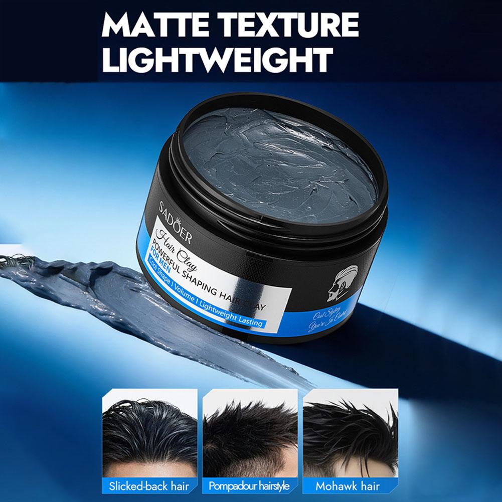 Men'S Grooming Salon - Haarstylingklei voor mannen, sterke hold, matte
