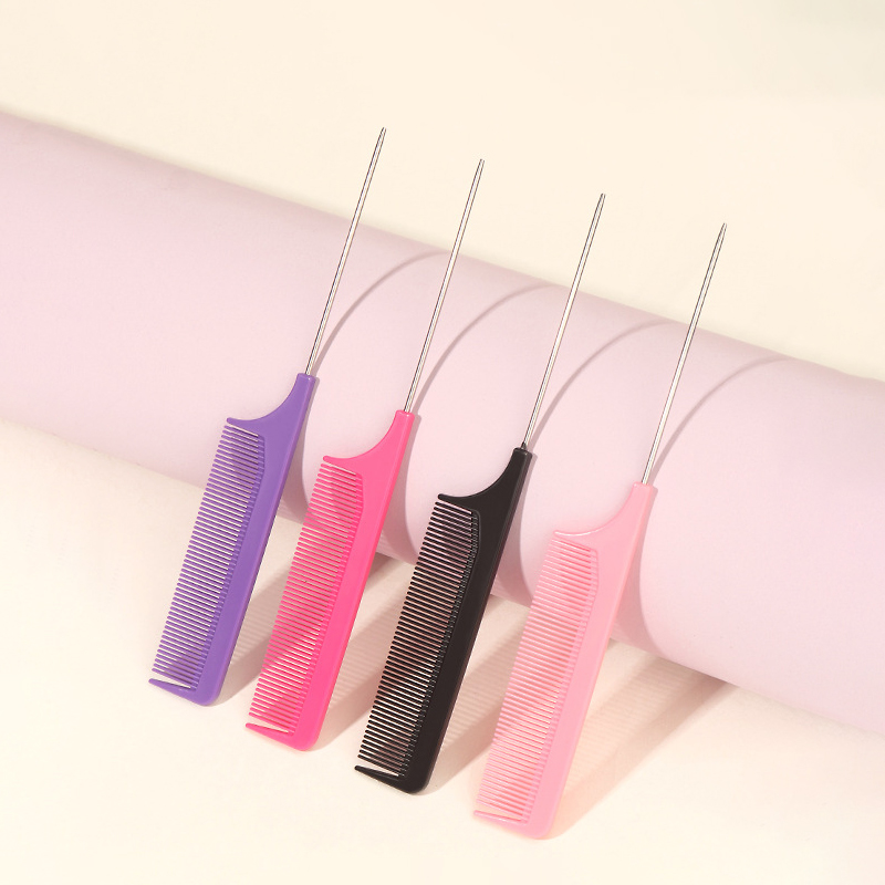 Comb Fine Tooth - Exfoliërende puntige staartkam met fijne tanden,