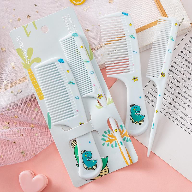 Comb Fine Tooth - Bedrukte kinderkamset voor meisjes Cartoon Leuk