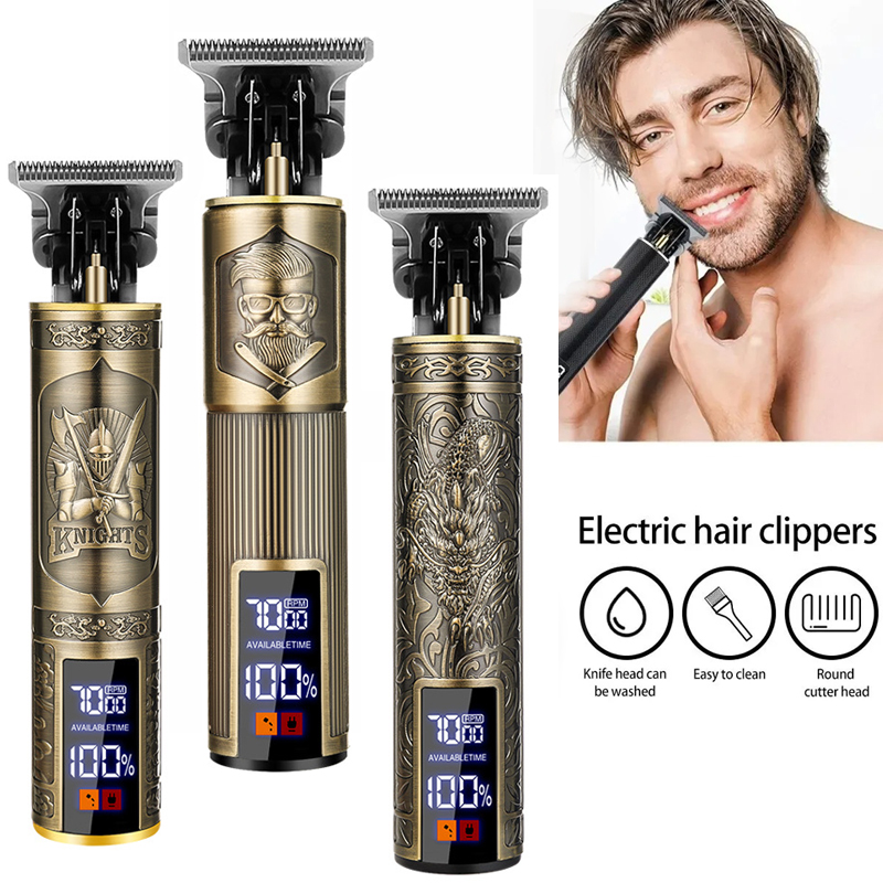 Men'S Grooming Salon - Draadloze T9 haartrimmer voor mannen USB