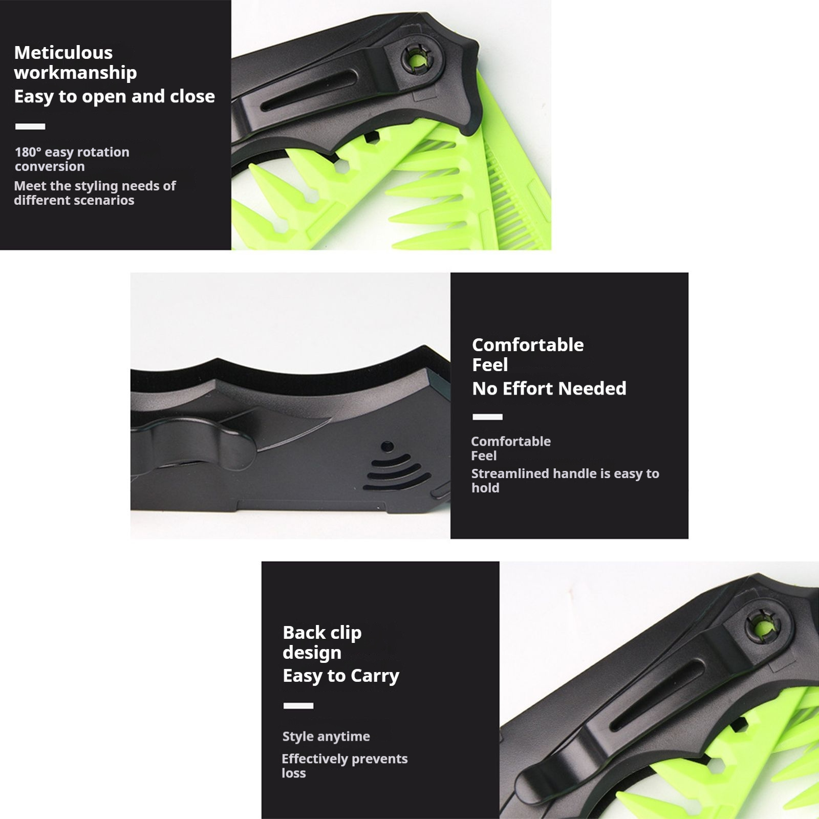 Dual Tooth Opvouwbare Kam voor - Comb Fine Tooth recensie en prijs