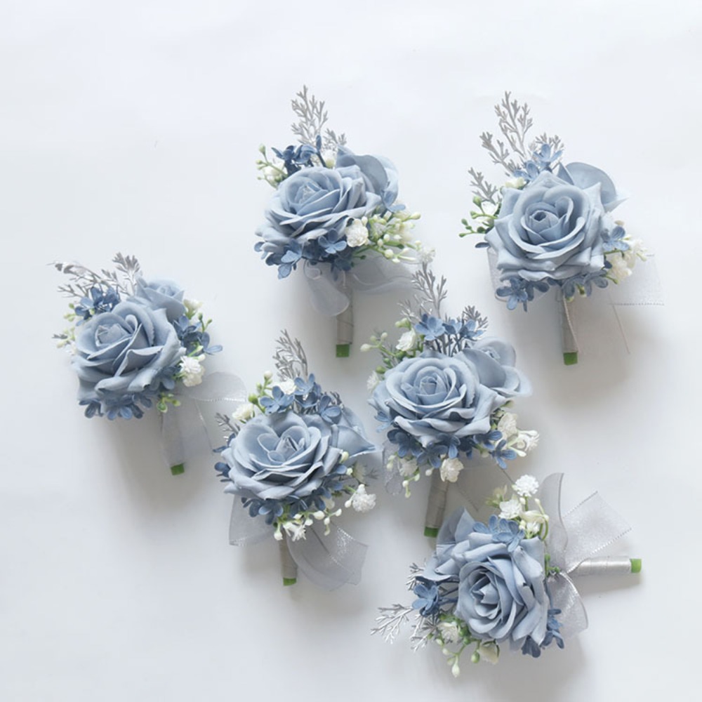 Blauwe Bruiloft Lint Pols Cors - Men'S Grooming For Wedding recensie en prijs