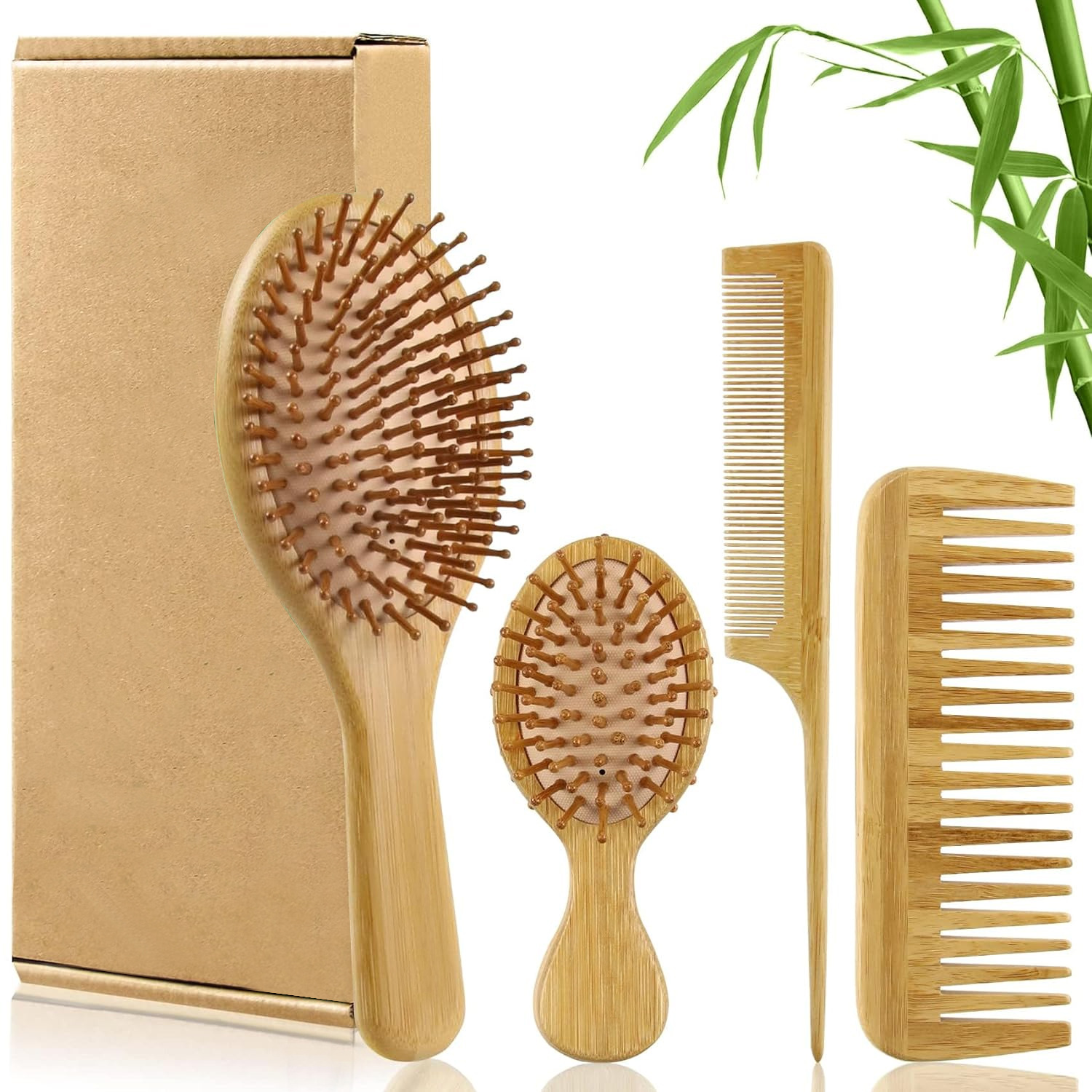Bamboe Haarborstel- en Kamset  - Men'S Grooming Hair recensie en prijs