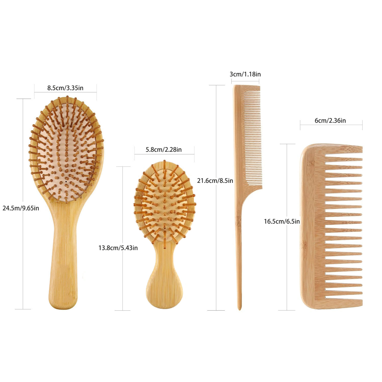 Bamboe Haarborstel- en Kamset  - Men'S Grooming Hair recensie en prijs